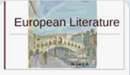 Multiple Choice Questions on European Literary Traditions
