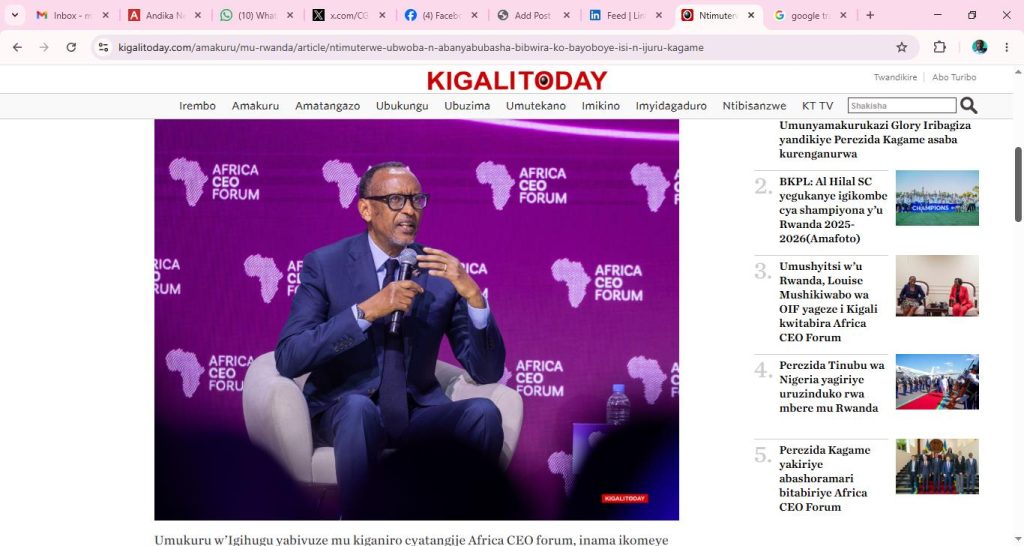 Rwanda: Do not be afraid of those who think they can rule the world and heaven at the same time- Kagame