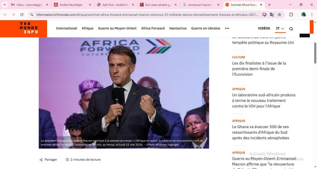 If everyone wants to isolate Rwanda like the US did, we will not achieve anything - Emmanuel Macron